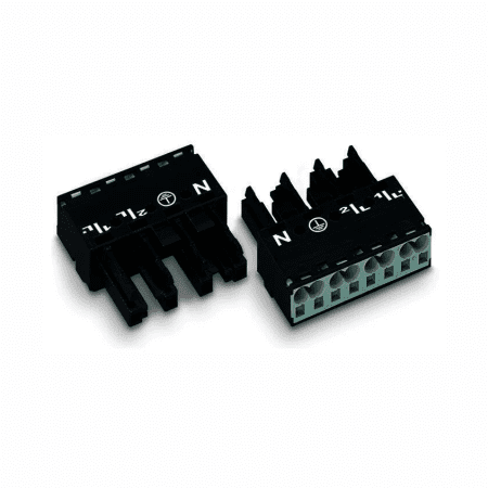 CONECTOR WINSTA FEMEA 4 POLOS 4MM PRETO 770-204 WAGO