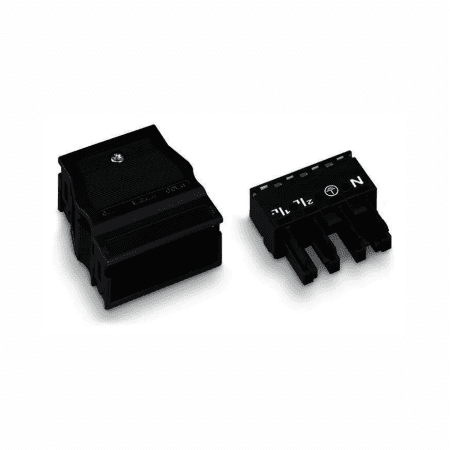 CONECTOR WINSTA FEMEA 4 POLOS 4MM PRETO 770-104 WAGO