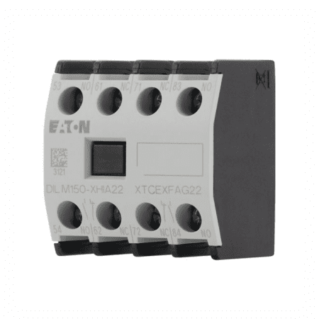 BLOCO DE CONTATO AUXILIAR PARA CONTATOR 2NA + 2NF FRONTAL PARAFUSO DILM150-XHIA22 EATON