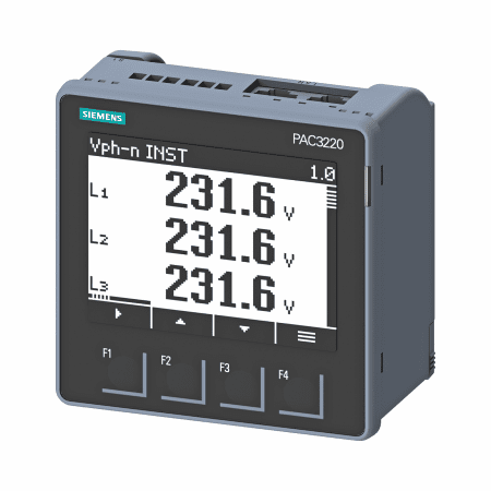 MULTIMEDIDOR PAC3220 400/690 V MODBUS TCP (ETHERNET) 7KM3220-0BA01-1DA0 SIEMENS