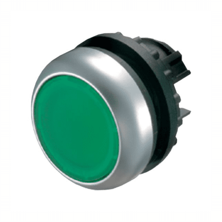 BOTAO DE COMANDO COMPLETO ILUMINADO PULSANTE 1NF VERDE 110/220VCA M22-DL-G/K10/230 EATON