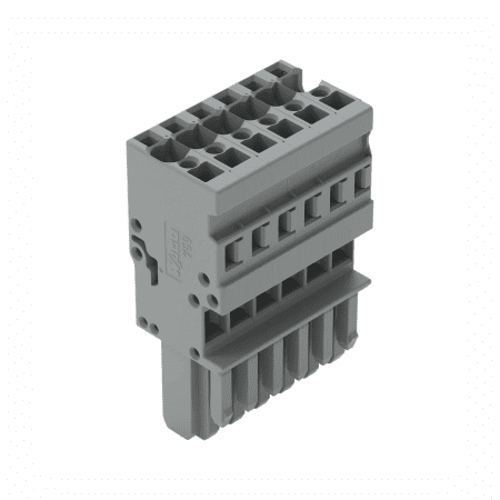 CONECTOR XCOM FEMEA 6 POLOS 4MM2 CINZA 769-106 WAGO