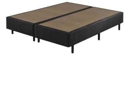 Somiê ECO Preto Bordado King 193x203x40cm