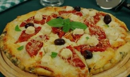 VEGETARIANA ( MILHO, ERVILHA, PALMITO, CHAMPIGNON E MUSSARELA).