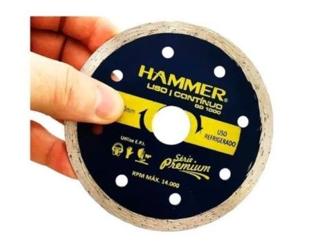 DISCO DIAMANTADO LISO 110X22MM HAMMER