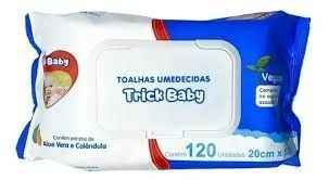 TOALHA UMED. TRICK BABY C/120 UNID.