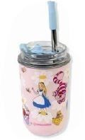 "COPO NEO INOX C/TAMPA ANTIVAZAMENTO ALICE PAÍS DAS MARAVILHAS300ml"
