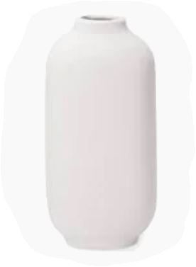VASO DE CERAMICA TIMELESS BRANCO