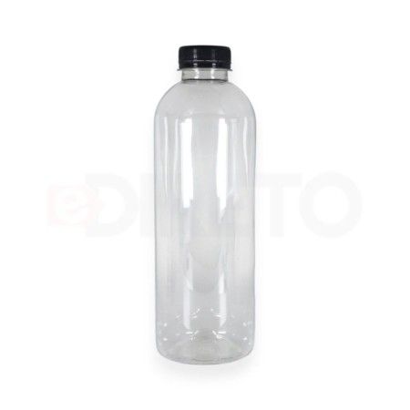 Frasco 900ml com tampa Rosca Preta- kit 98 und