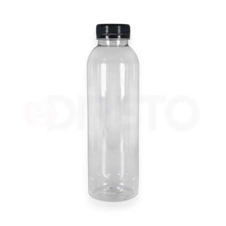 Frasco 500ml com tampa Rosca Preta- kit 180 und