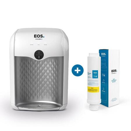 Kit 1 ano Purificador de Água EOS Premium Branco + Filtro