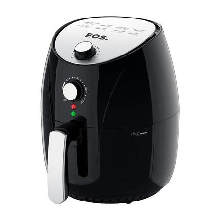 Fritadeira Sem Óleo Air fryer EOS Chef Gourmet 4 Litros Preto com Cinza EAF40S 220V