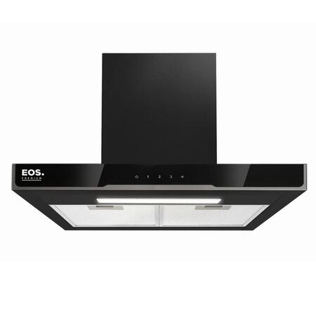 Coifa e Depurador de Parede EOS 60cm Touch Inox Preta 220V