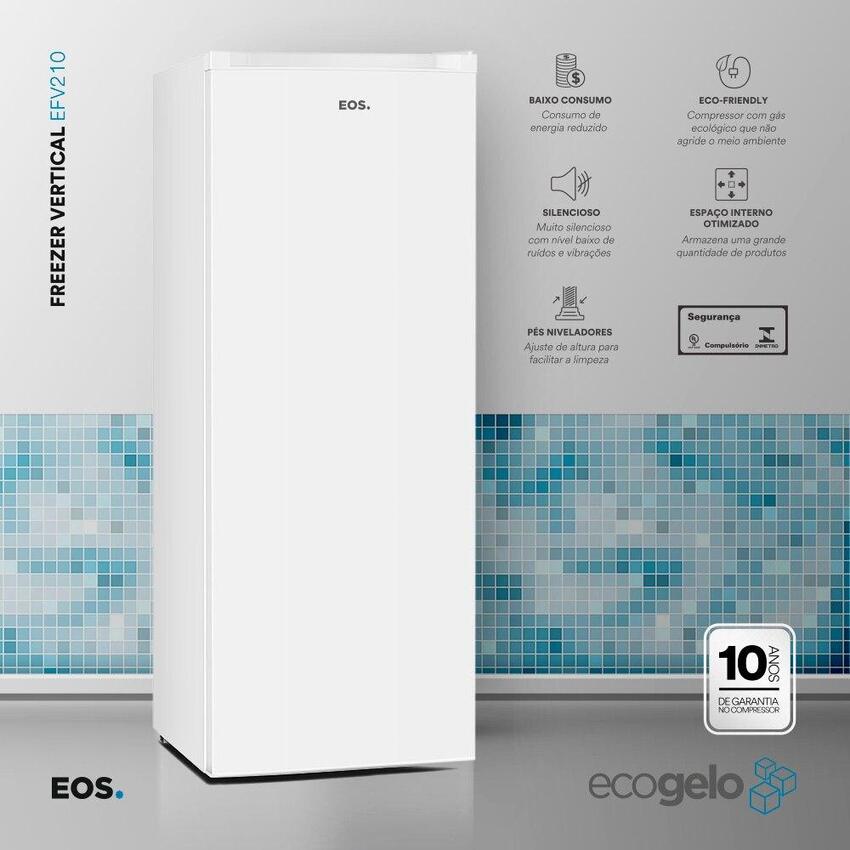 Freezer Vertical EOS 172 Litros EcoGelo EFV210 220V - EOS