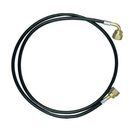 Capilar 1/4 SAE 2mm 1M Flexível Conector 1 Lado Reto 1 Lado Curvo Eos