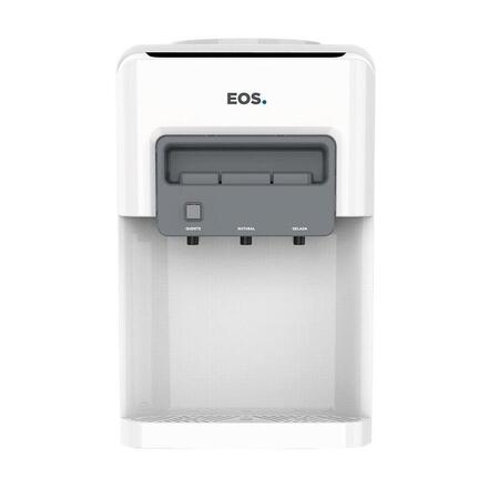 Bebedouro de Mesa para Garrafão EOS Mineralle Eletrônico Água Quente, Natural e Gelada Branco EBE06QB 110V
