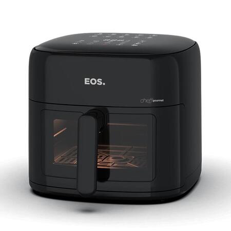 Fritadeira Air Fryer EOS 8,2 Litros Chef Gourmet Digital Compacta All Black EAF80P 110V