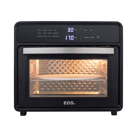 Forno Elétrico e Air Fryer Oven Pizza EOS 30 Litros Premium Digital All Black EFE30APD 110V