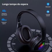 Fone de Ouvido Headset Bluetooth 1 Hora aut202 Preto