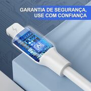 Cabo de Dados 1hora Usb x Iphone 1M Branco