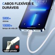 Cabo de Dados 1hora Usb x Iphone 1M Branco