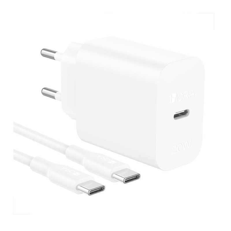 Carregador C Cabo 1Hora Tipoc x Tipoc 3A PD 20W 1m