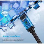 Cabo de Dados 1hora Usb x Iphone 1M 2.4A Trançado