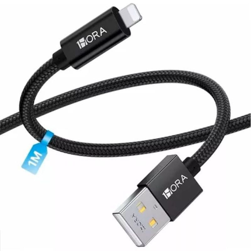 Cabo de Dados 1hora Usb x Iphone 1M 2.4A Trançado