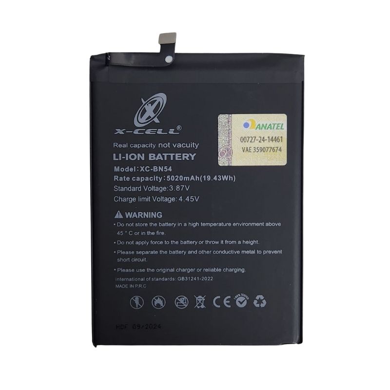 Bateria Xiaomi Bn54 Redmi 9 / Note 9 Xcell