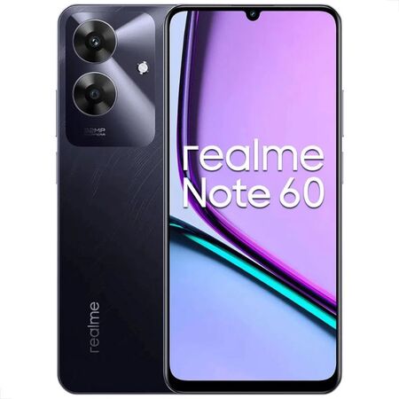 Telefone Celular Realme Note 60 4GB + 8GB Ram128GB NFC Preto