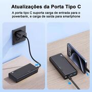 Power bank 1Hora 20.000MhA PD20w preto