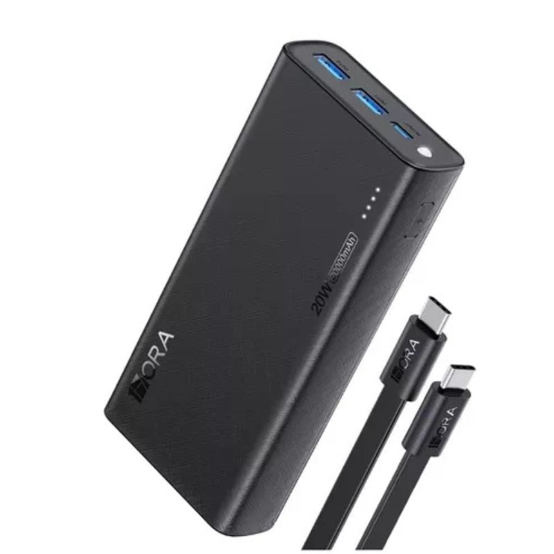 Power bank 1Hora 20.000MhA PD20w preto