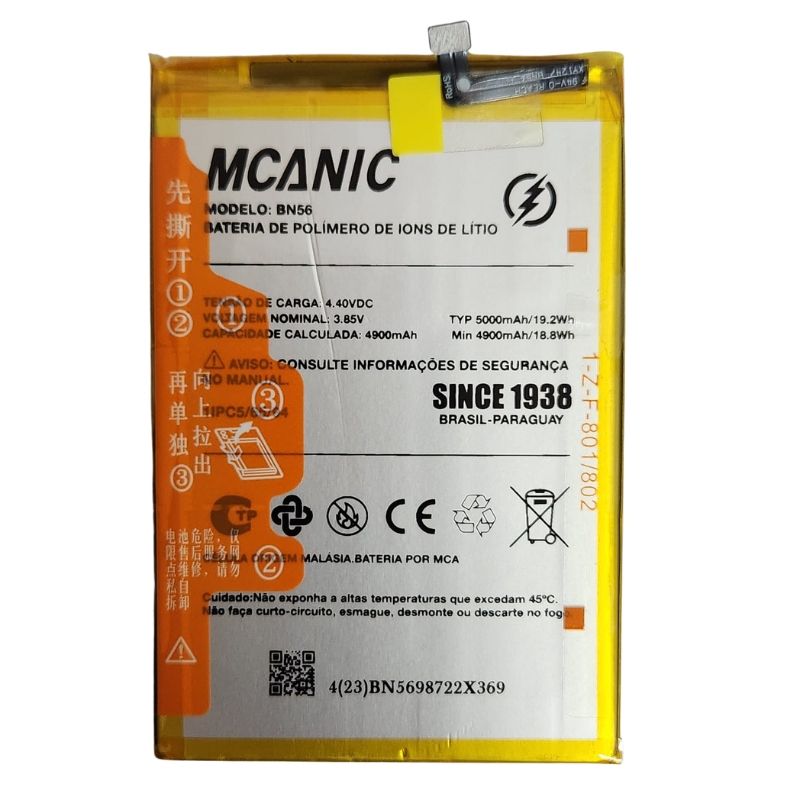 Bateria Xiaomi Bn56 redmi 9a / 9c Mechanic