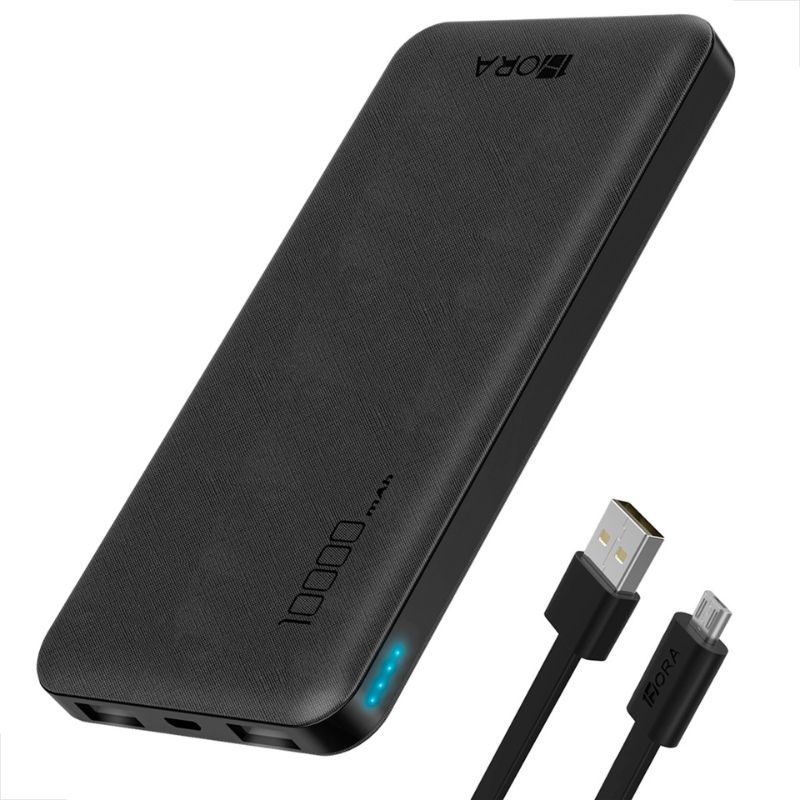 Power bank Carregador 1Hora 10.000MhA Preto