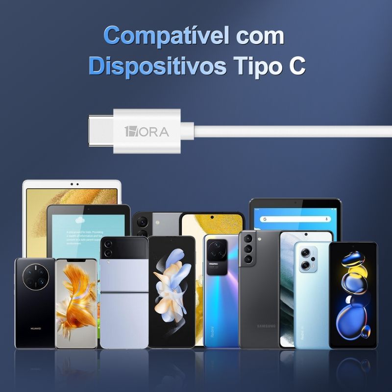 Fone de Ouvido Tipo C 1 Hora Aut124 Branco