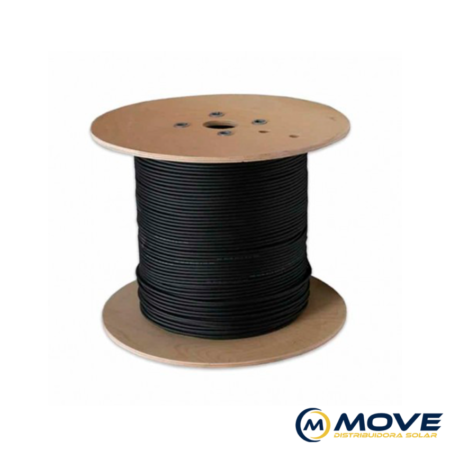 CABO CC 6MM PRETO BOBINA 500 MT