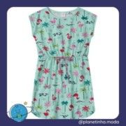 Vestido Flamingo Coqueiro