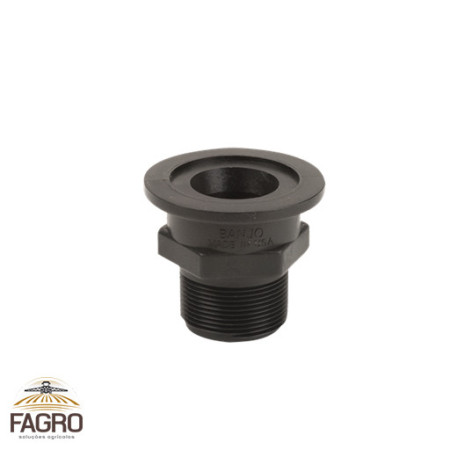 M200150MPT - CONEXÃO FLANGE 2" X ROSCA MACHO 1-1/2" - BANJO - (KIT com 10 unidades)