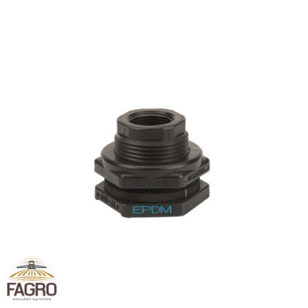 TF100 - CONEXÃO DE SAÍDA DE TANQUE 1" VEDAÇÃO EM EPDM - BANJO - (KIT com 10 unidades)