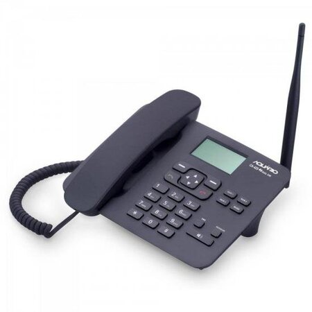 Telefone Celular Fixo CA42-S Preto Aquário