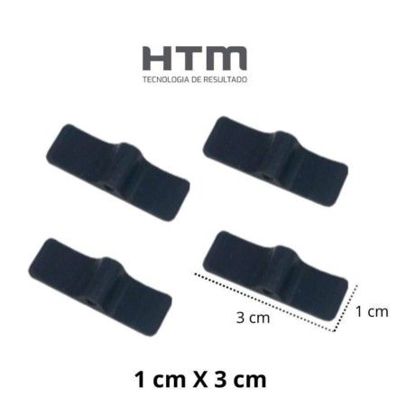 Eletrodo de Silicone 1 cm X  3 cm - 4 Unid. - HTM