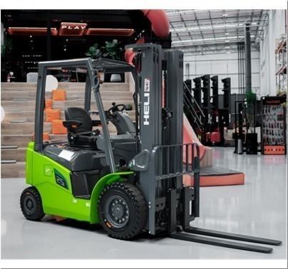 Heli - empilhadeira elétrica cont 2.5ton triplex 4.80m lítio 271ah 3v