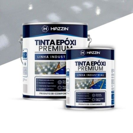 Hazzin | Tinta Epóxi Industrial 90% - Cinza Médio
