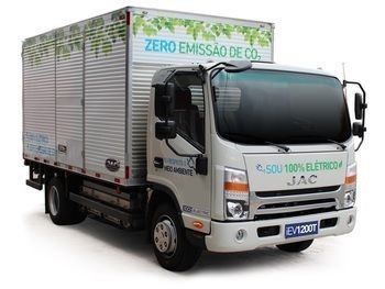 Lev1200t - Único Caminhão 100% Elétrico Urbano Abaixo De 12 Ton. Do Brasil - Jac