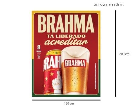 SITTRADE | ADESIVO DE CHÃO BRAHMA - G/M/P - COPA