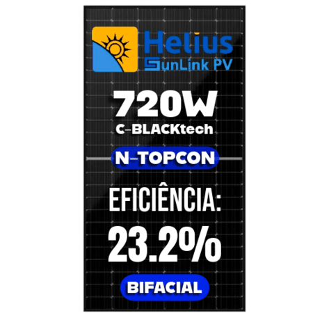 MODULO HELIUS  TOPCON BIFACIAL 720W