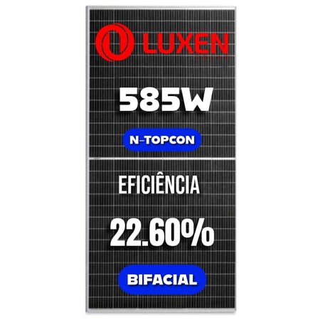 MODULO LUXEN 585W bifacial