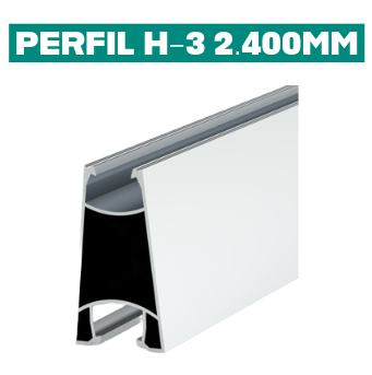 PERFIL H-3 2.400MM
