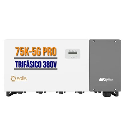 INVERSOR SOLIS  75K- 5G- PRO TRI 380V M/WI-FI