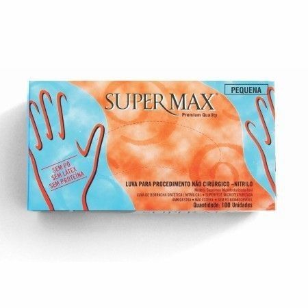 LUVA DE PROCEDIMENTO BLUE NITRILO SUPERMAX